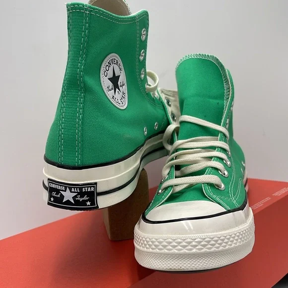 Converse Men’s Emerald High-Top Sneakers A08613F
CHUCK 70 HI
APEX GREEN/EGRET/BL - Picture 8 of 16